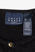 Vintage Black Crazy Horse Ugly Christmas Vest (2000s)