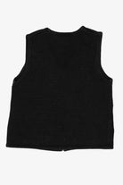 Vintage Black Capacity Snowmen Ugly Christmas Vest (1990s)