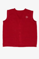 Vintage Red Bobbie Brooks Snowmen Ugly Christmas Vest (1990s)