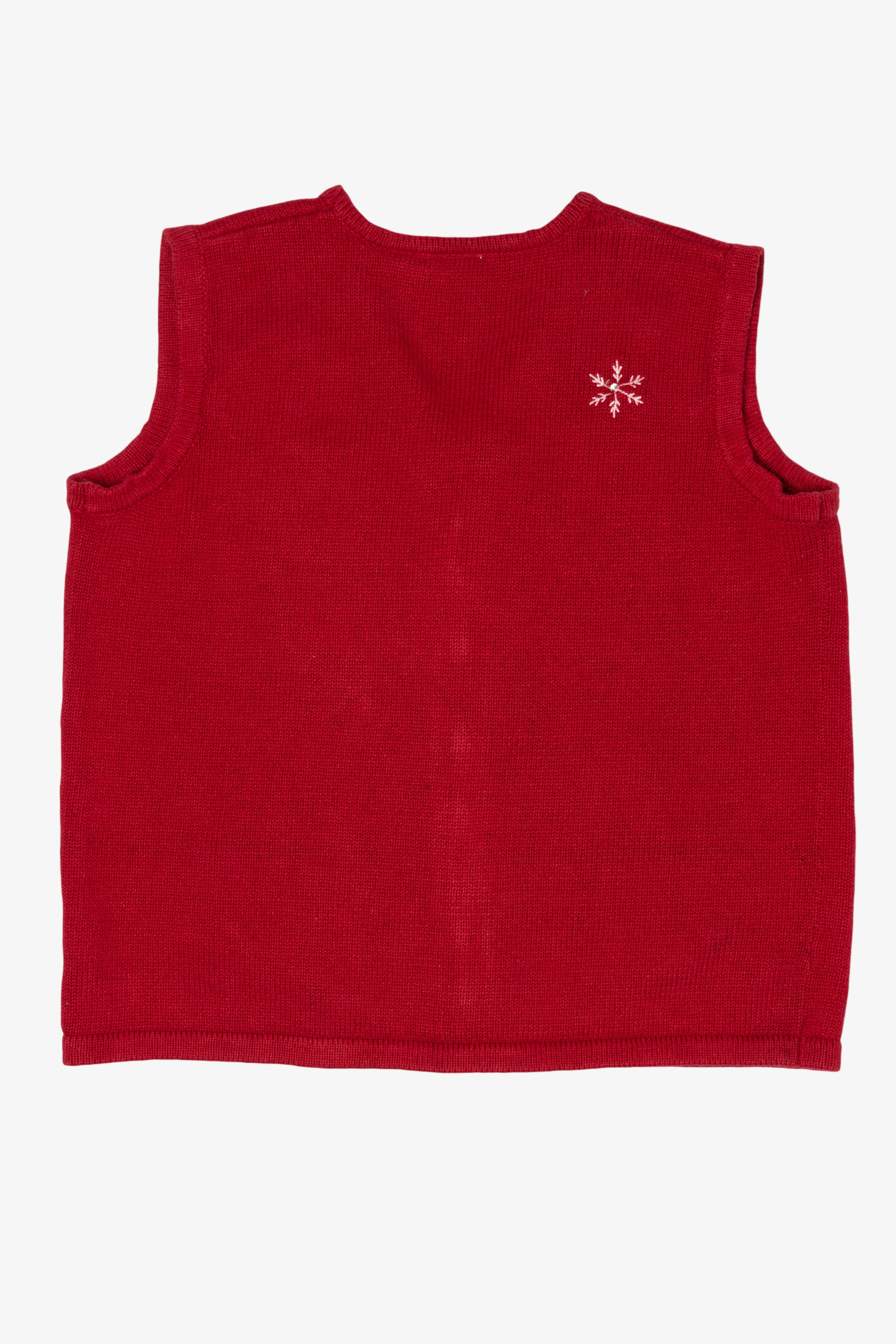 Vintage Red Bobbie Brooks Snowmen Ugly Christmas Vest (1990s)