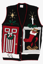 Vintage Black Holiday Editions Ugly Christmas Vest (1990s)