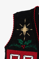 Vintage Black Holiday Editions Ugly Christmas Vest (1990s)