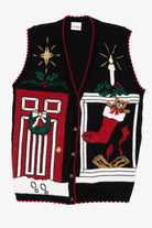 Vintage Black Holiday Editions Ugly Christmas Vest (1990s)