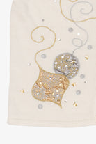 Vintage White SML Design Ornaments Christmas Vest (1990s)