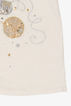 Vintage White SML Design Ornaments Christmas Vest (1990s)
