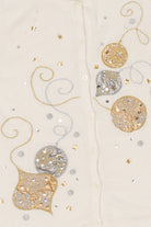 Vintage White SML Design Ornaments Christmas Vest (1990s)