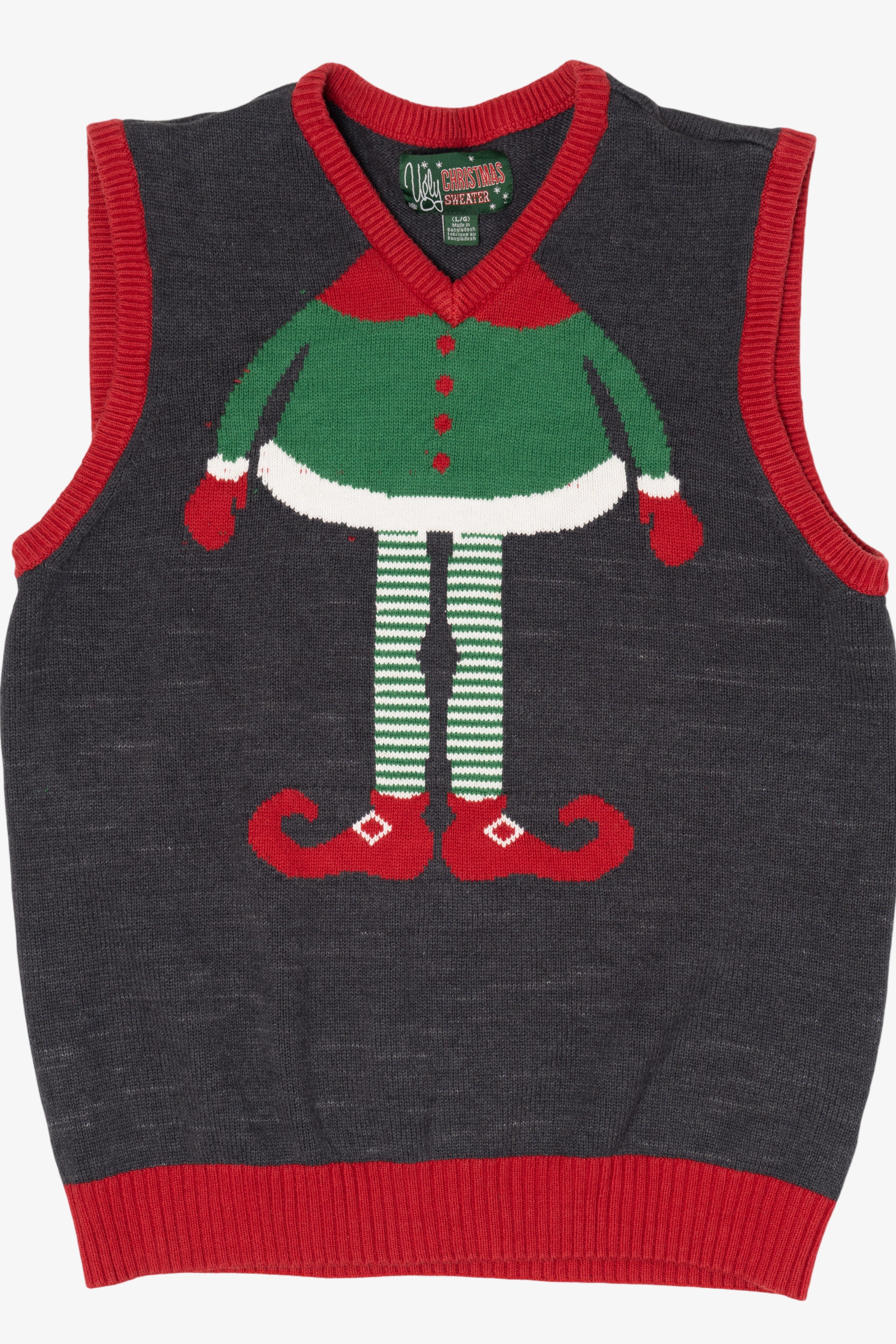 Modern Elf Body Ugly Christmas Sweater Vest (2010s)
