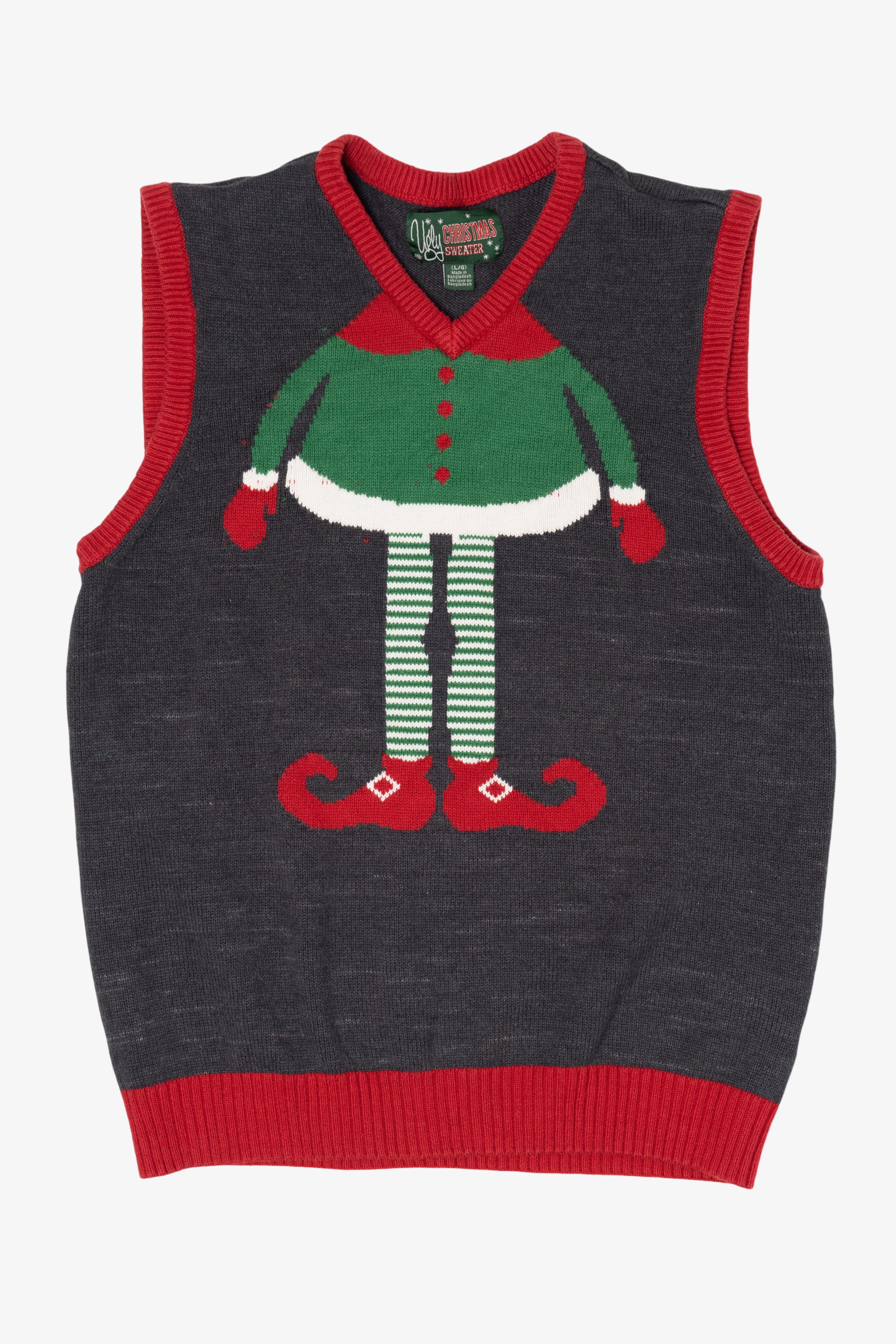 Modern Elf Body Ugly Christmas Sweater Vest (2010s)