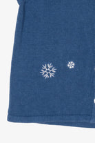 Vintage Blue Holiday Faire Snowmen Ugly Christmas Vest (2000s)