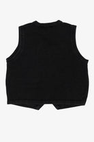 Vintage Black Ohi Poinsettias Ugly Christmas Vest (1990s)