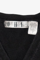 Vintage Black Ohi Poinsettias Ugly Christmas Vest (1990s)