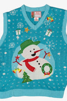 Blue Snowmen Ugly Christmas Sweater (2010s)