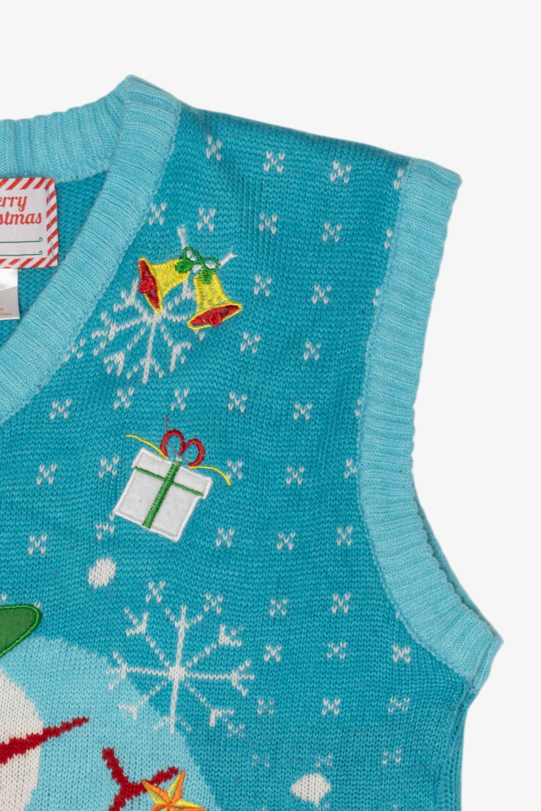 Blue Snowmen Ugly Christmas Sweater (2010s)