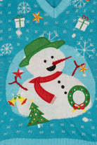 Blue Snowmen Ugly Christmas Sweater (2010s)