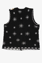 Vintage Black Willow Ridge Wreaths Ugly Christmas Vest (1990s)