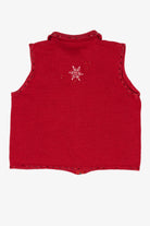 Vintage Red Studio Joy Snowflakes Ugly Christmas Vest (1990s)
