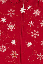Vintage Red Studio Joy Snowflakes Ugly Christmas Vest (1990s)