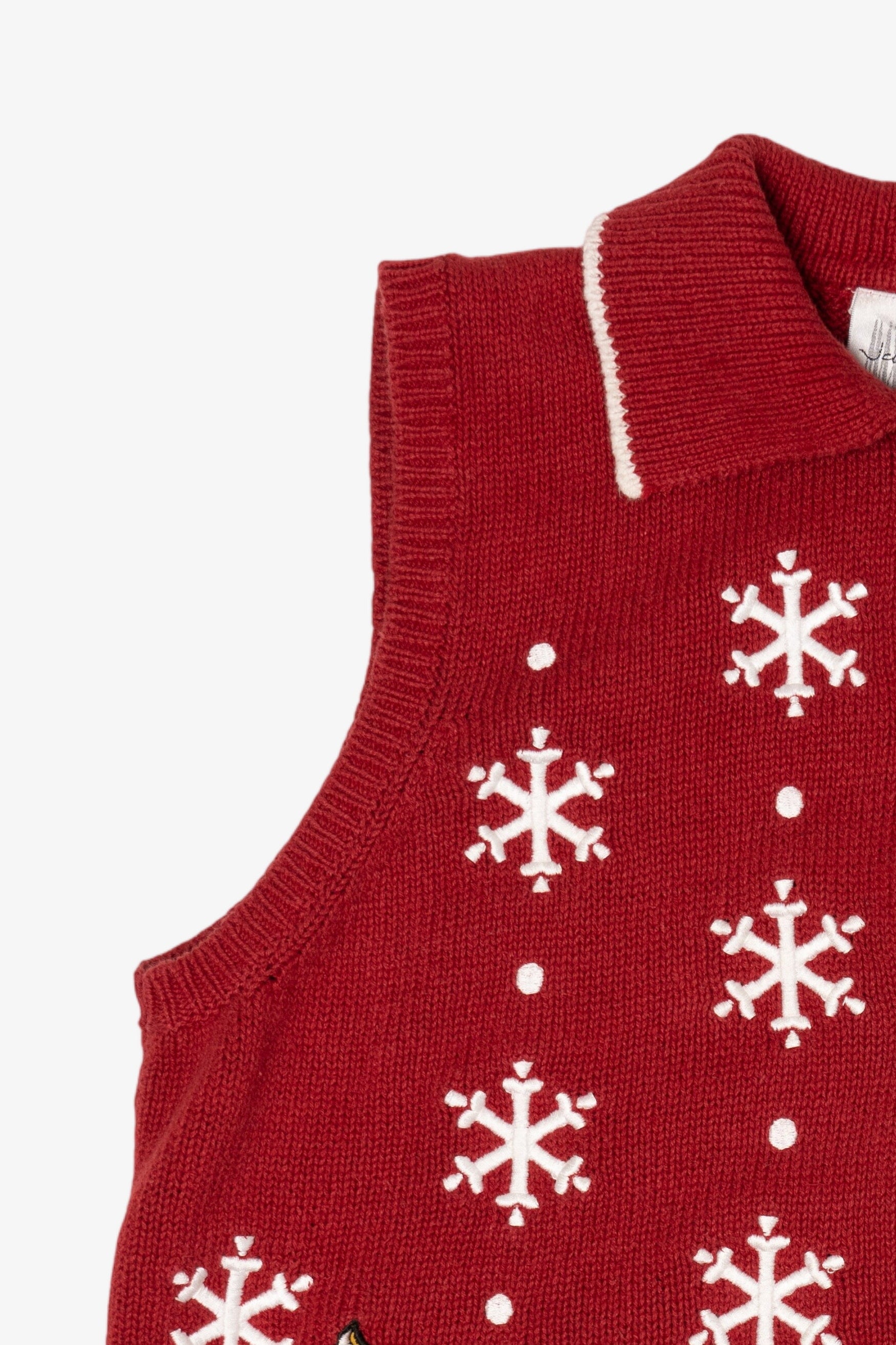 Vintage Red Jason Maxwell Lamb Ugly Christmas Vest (1990s)