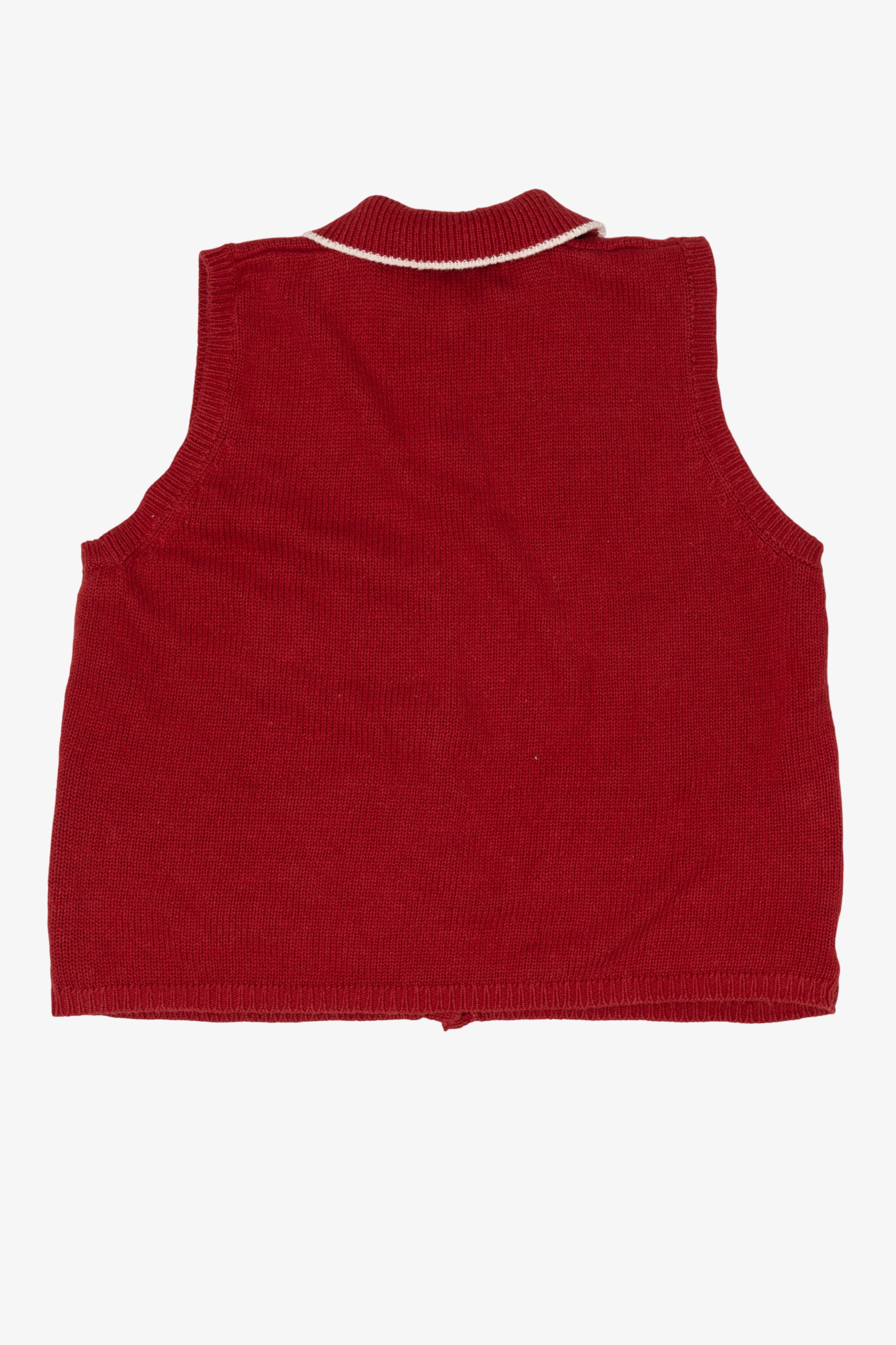 Vintage Red Jason Maxwell Lamb Ugly Christmas Vest (1990s)