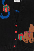 Vintage Black Sharon Young Bears Ugly Christmas Vest (1990s)