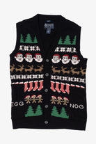 Black American Rag Ugly Christmas Vest (2010s)