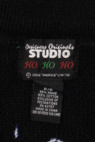 Vintage Black Segue Presents Ugly Christmas Vest (1990s)