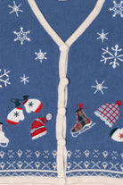 Vintage Blue Holiday Editions Winter Clothes Ugly Christmas Vest (2000s)