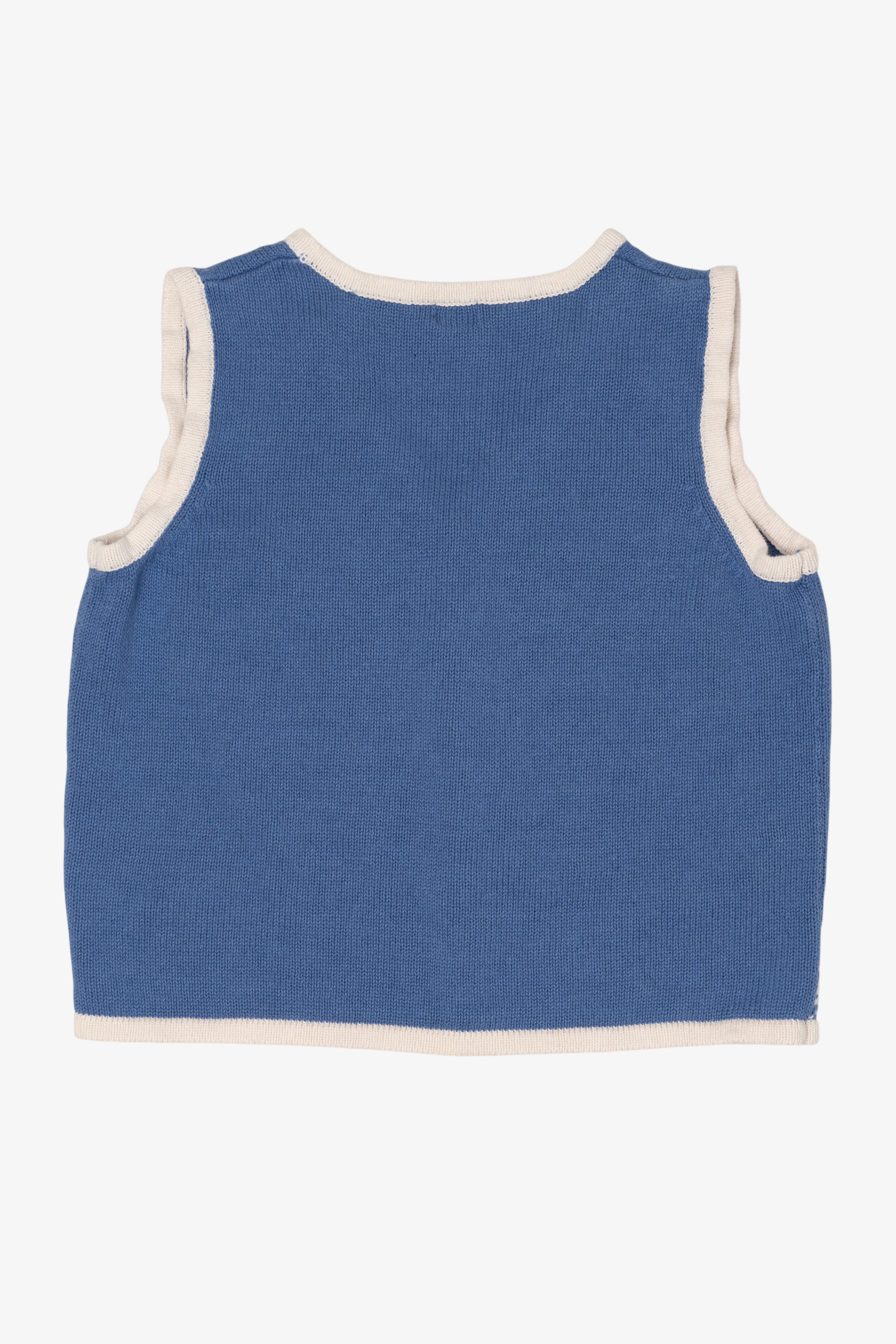 Vintage Blue Holiday Editions Winter Clothes Ugly Christmas Vest (2000s)