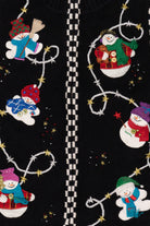 Vintage Black Segue Snowmen Ugly Christmas Vest (1990s)