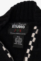 Vintage Black Segue Snowmen Ugly Christmas Vest (1990s)