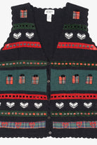 Vintage Charcoal Koret Presents Ugly Christmas Vest (1990s)