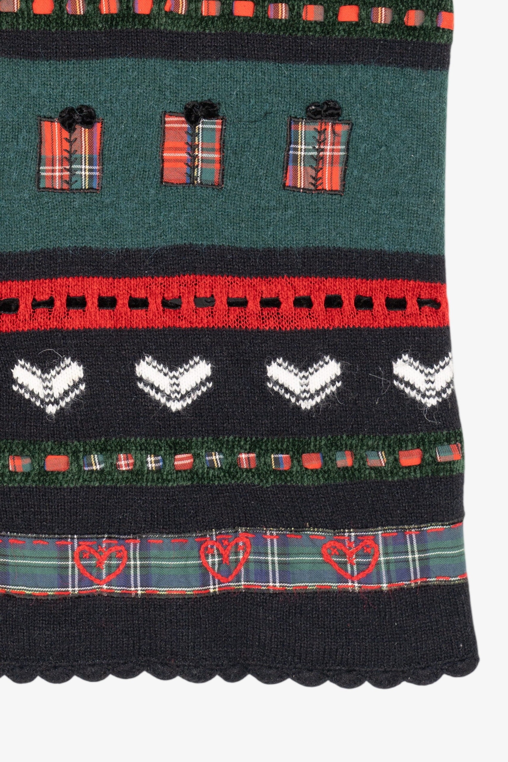 Vintage Charcoal Koret Presents Ugly Christmas Vest (1990s)
