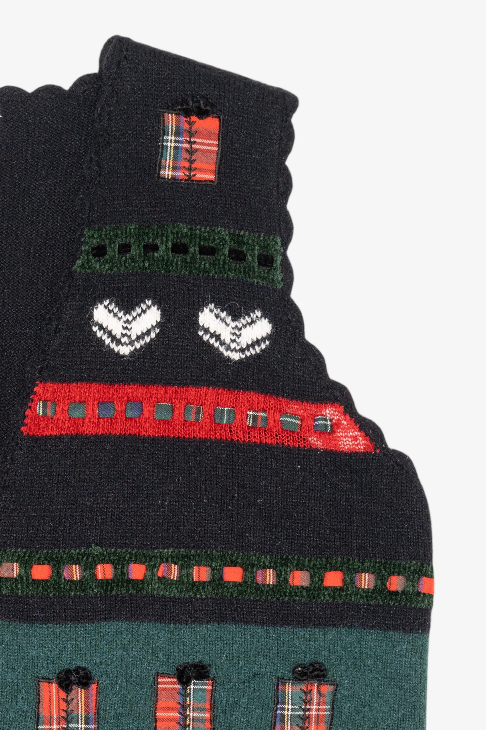 Vintage Charcoal Koret Presents Ugly Christmas Vest (1990s)