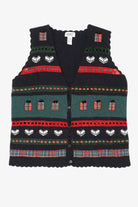 Vintage Charcoal Koret Presents Ugly Christmas Vest (1990s)
