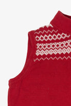 Vintage Red Christopher & Banks Snowmen Ugly Christmas Vest (2000s)