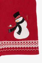 Vintage Red Christopher & Banks Snowmen Ugly Christmas Vest (2000s)