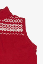 Vintage Red Christopher & Banks Snowmen Ugly Christmas Vest (2000s)
