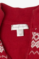 Vintage Red Christopher & Banks Snowmen Ugly Christmas Vest (2000s)
