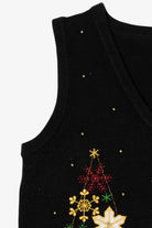 Vintage Black Reindeer Ugly Christmas Vest (2000s)