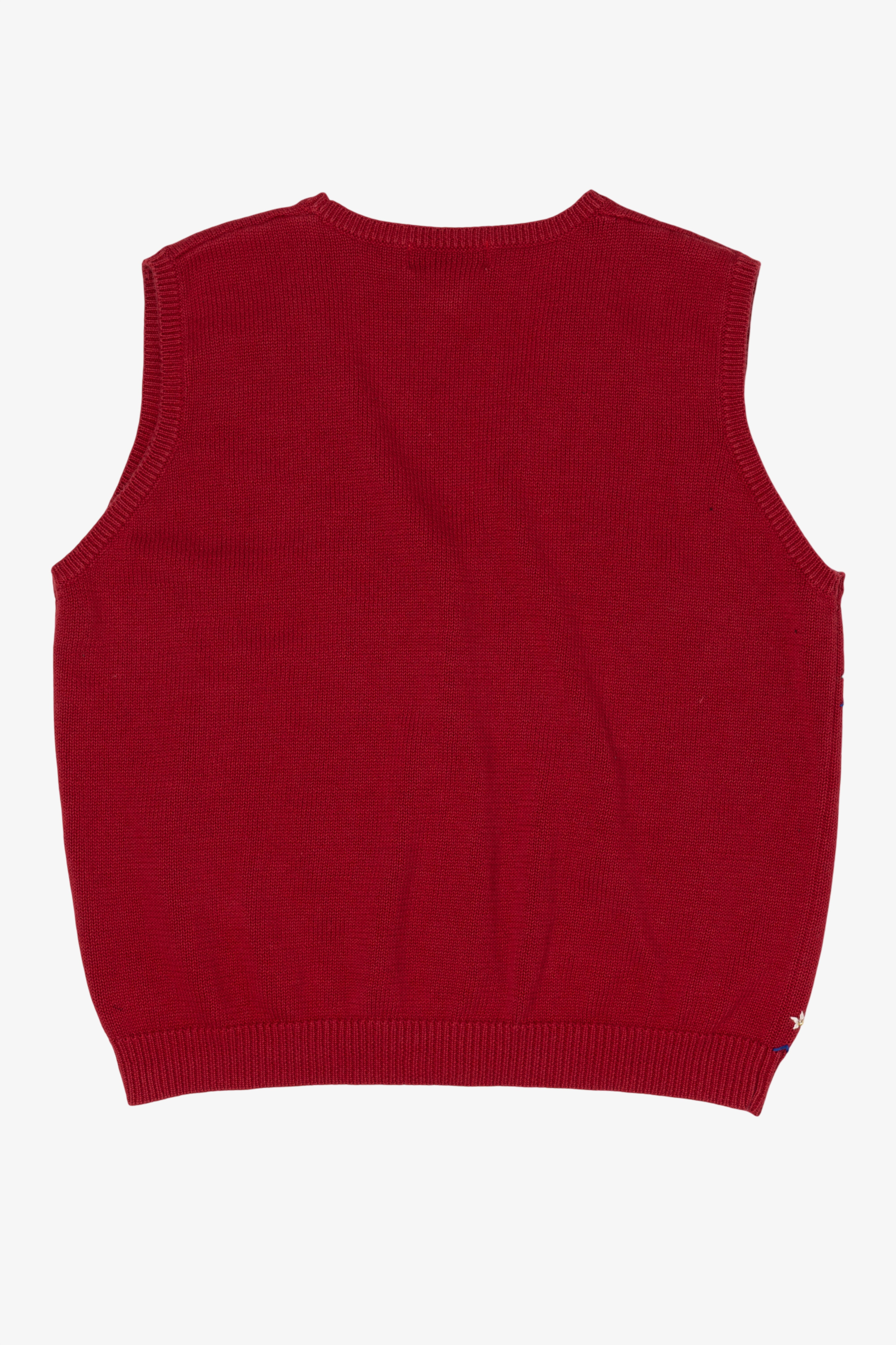 Vintage Red Alfred Dunner Dogs Ugly Christmas Vest (1990s)