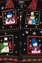 Vintage Black Studio Joy Snowmen Ugly Christmas Vest (1990s)