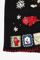 Vintage Black Basic Editions Ugly Christmas Vest (1990s)