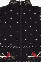 Vintage Hand Embroidered Black Christopher & Banks Ugly Christmas Vest (1990s)