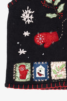 Vintage Black Basic Editions Ugly Christmas Vest (1990s)