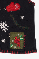 Vintage Black Basic Editions Ugly Christmas Vest (1990s)