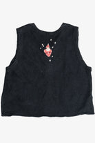 Vintage Susan Bristol Felted Santas Ugly Christmas Sweater (2000s)