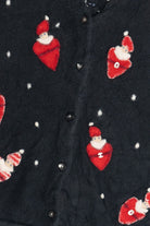 Vintage Susan Bristol Felted Santas Ugly Christmas Sweater (2000s)