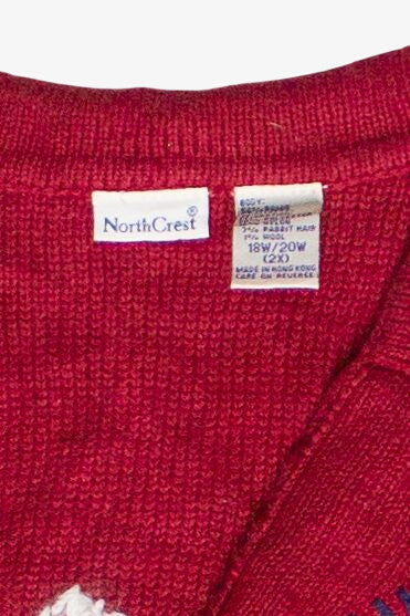 Vintage North Crest Snowman Embroidered Ugly Christmas Vest (2000s)