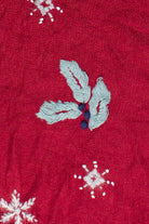 Vintage North Crest Snowman Embroidered Ugly Christmas Vest (2000s)