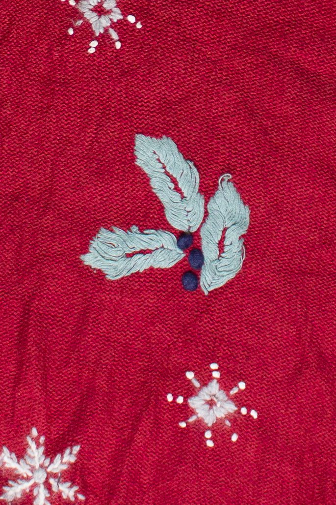 Vintage North Crest Snowman Embroidered Ugly Christmas Vest (2000s)